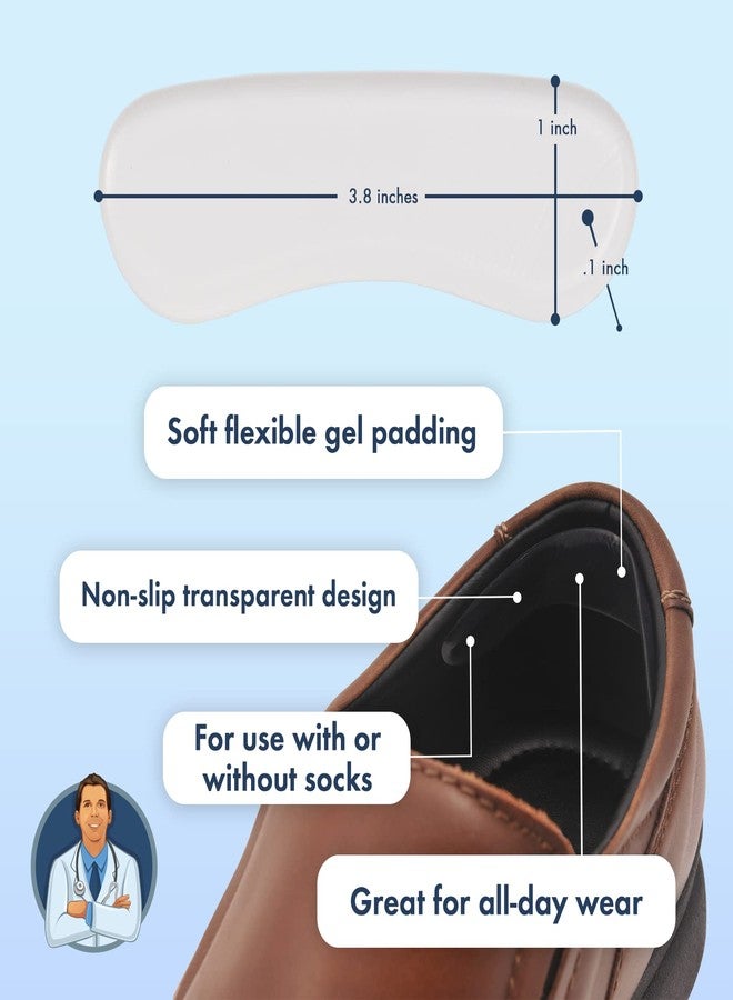 Dr. Frederick's Original Gel Heel Protectors - 12 ct - Adhesive Shoe Grips to Prevent Blisters - Pads for Loose Shoes - Cushioned Inserts for Men & Women - Image 2